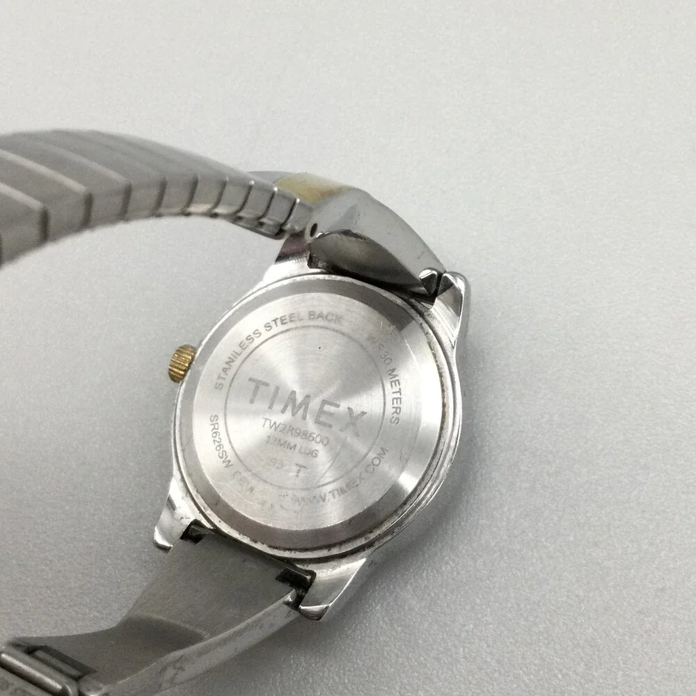 Timex Womens Watch 25mm Two Tone Expansion Bracelet TW2R98600 New Battery